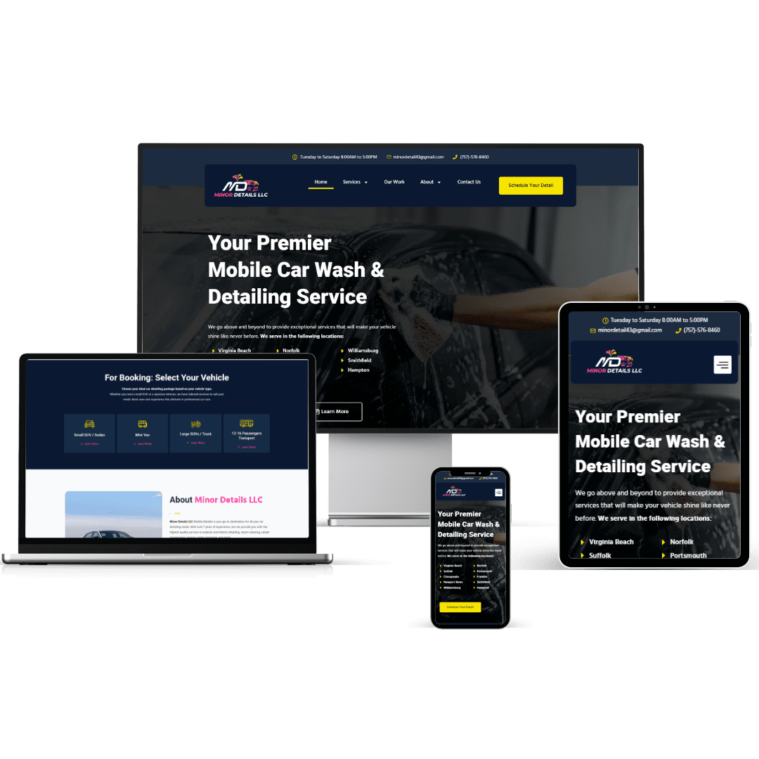 Car Detailing Digital Marketing Agency site Design & Development